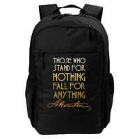 Alexander Hamilton Quote Signature Backpack