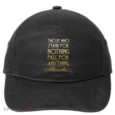 Alexander Hamilton Quote Signature 7-Panel Snapback Hat