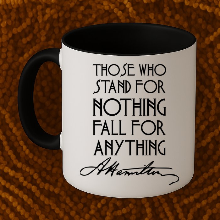 Alexander Hamilton Quote Signature Mug