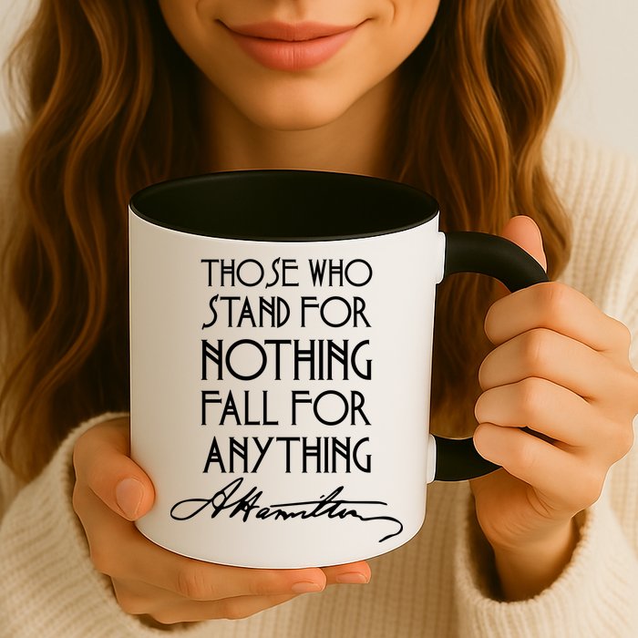 Alexander Hamilton Quote Signature Mug