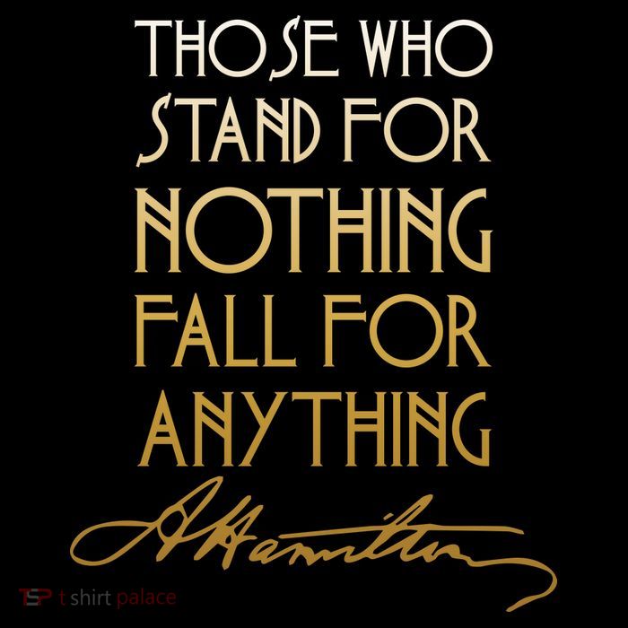 Alexander Hamilton Quote Signature Drawstring Bag