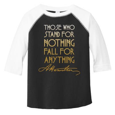 Alexander Hamilton Quote Signature Toddler Fine Jersey T-Shirt