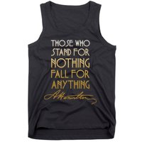 Alexander Hamilton Quote Signature Tank Top