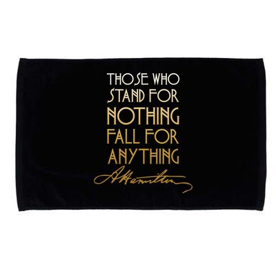 Alexander Hamilton Quote Signature Microfiber Hand Towel