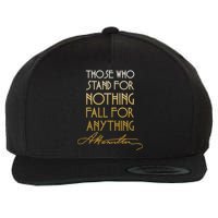 Alexander Hamilton Quote Signature Wool Snapback Cap