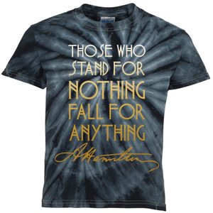 Alexander Hamilton Quote Signature Kids Tie-Dye T-Shirt