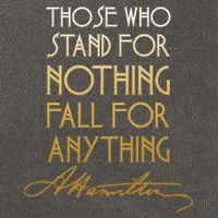 Alexander Hamilton Quote Signature Cotton Canvas Backpack