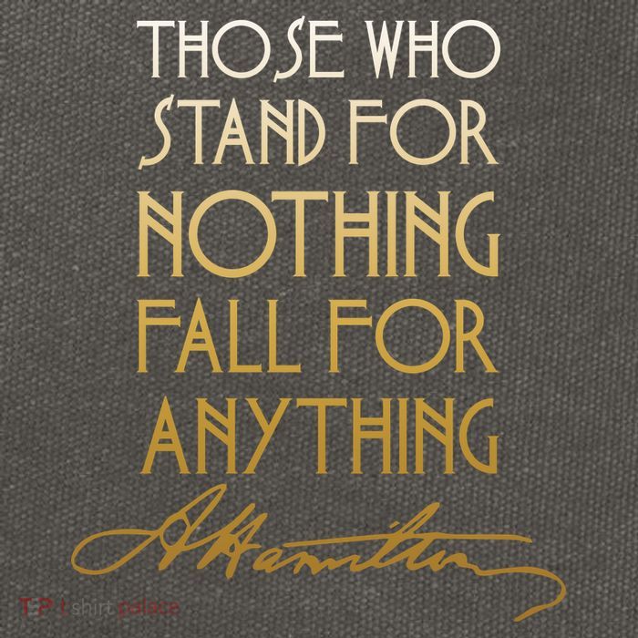 Alexander Hamilton Quote Signature Cotton Canvas Backpack