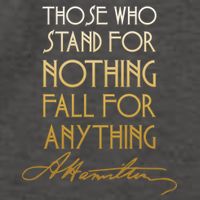 Alexander Hamilton Quote Signature Vector Backpack