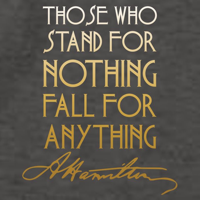 Alexander Hamilton Quote Signature Vector Backpack