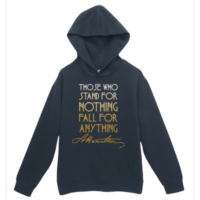 Alexander Hamilton Quote Signature Urban Pullover Hoodie