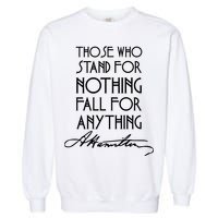 Alexander Hamilton Quote Signature Garment-Dyed Sweatshirt