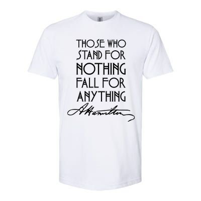 Alexander Hamilton Quote Signature Softstyle CVC T-Shirt