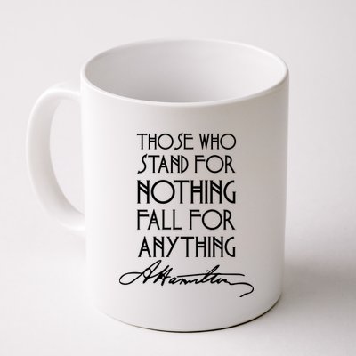 Alexander Hamilton Quote Signature Coffee Mug