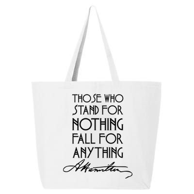 Alexander Hamilton Quote Signature 25L Jumbo Tote