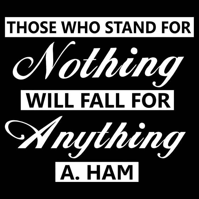 Alexander Hamilton Stand For Nothing Quote City Backpack