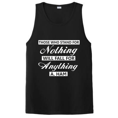 Alexander Hamilton Stand For Nothing Quote PosiCharge Competitor Tank