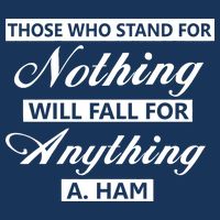 Alexander Hamilton Stand For Nothing Quote 7-Panel Snapback Hat