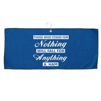 Alexander Hamilton Stand For Nothing Quote Large Microfiber Waffle Golf Towel
