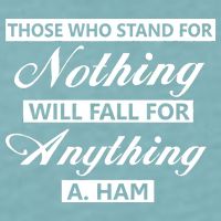 Alexander Hamilton Stand For Nothing Quote Sueded Cloud Jersey T-Shirt