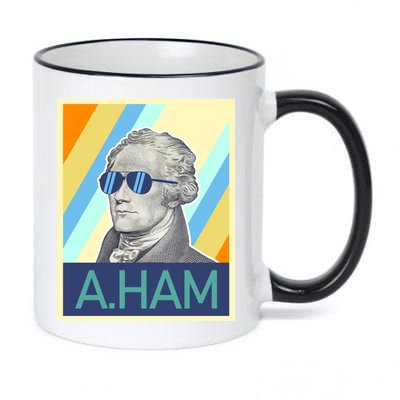 Alexander Hamilton Sunglasses 11oz Black Color Changing Mug