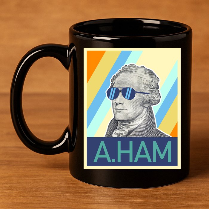 Alexander Hamilton Sunglasses 11oz C Handle Ceramic Mug