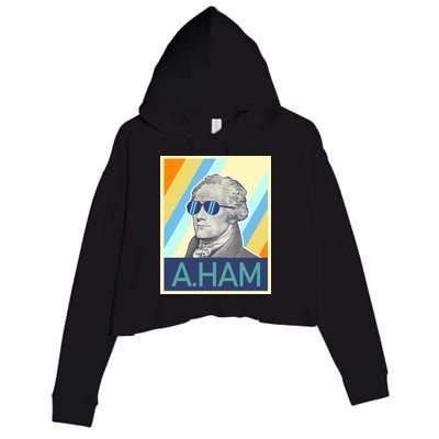 Alexander Hamilton Sunglasses Crop Fleece Hoodie