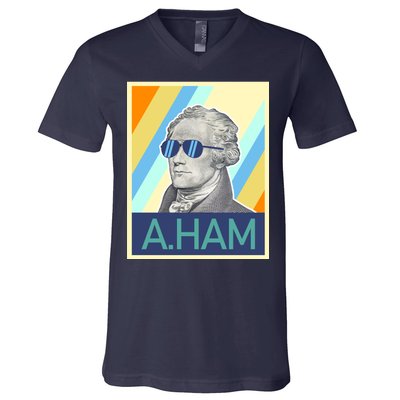 Alexander Hamilton Sunglasses V-Neck T-Shirt