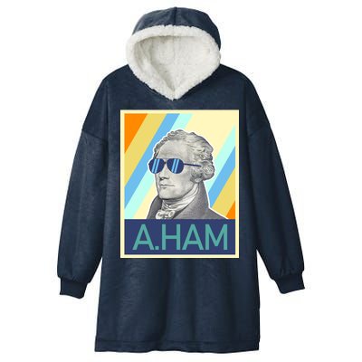 Alexander Hamilton Sunglasses Hooded Wearable Blanket