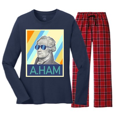 Alexander Hamilton Sunglasses Women's Long Sleeve Flannel Pajama Set 