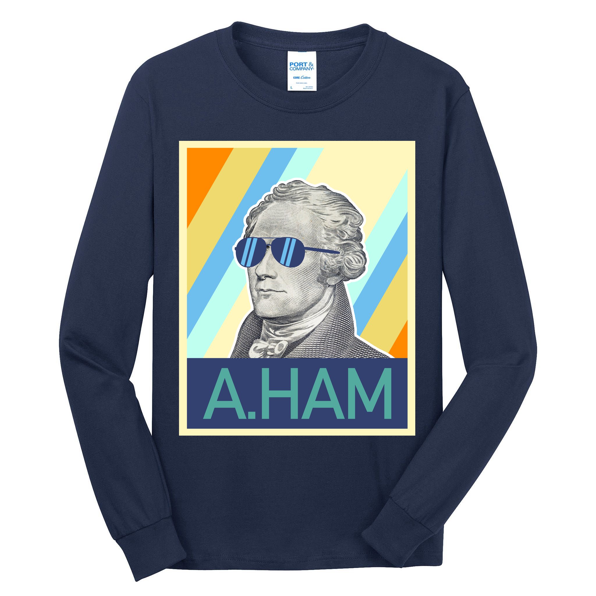 Alexander Hamilton Sunglasses Tall Long Sleeve T-Shirt