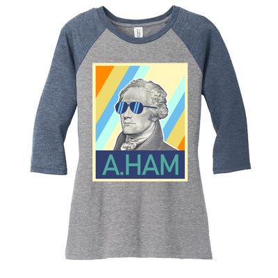 Alexander Hamilton Sunglasses Women's Tri-Blend 3/4-Sleeve Raglan Shirt