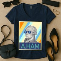 Alexander Hamilton Sunglasses Women's V-Neck T-Shirt