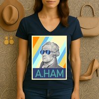 Alexander Hamilton Sunglasses Women's V-Neck T-Shirt