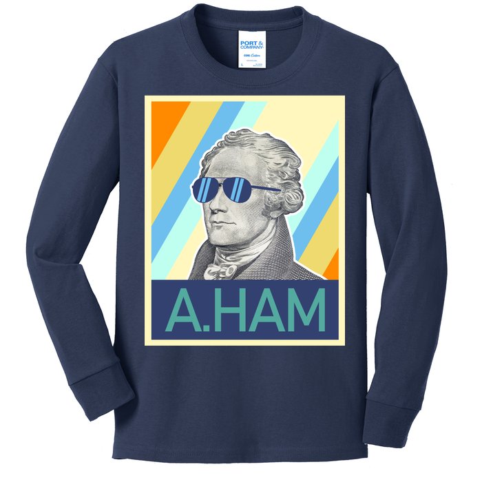 Alexander Hamilton Sunglasses Kids Long Sleeve Shirt