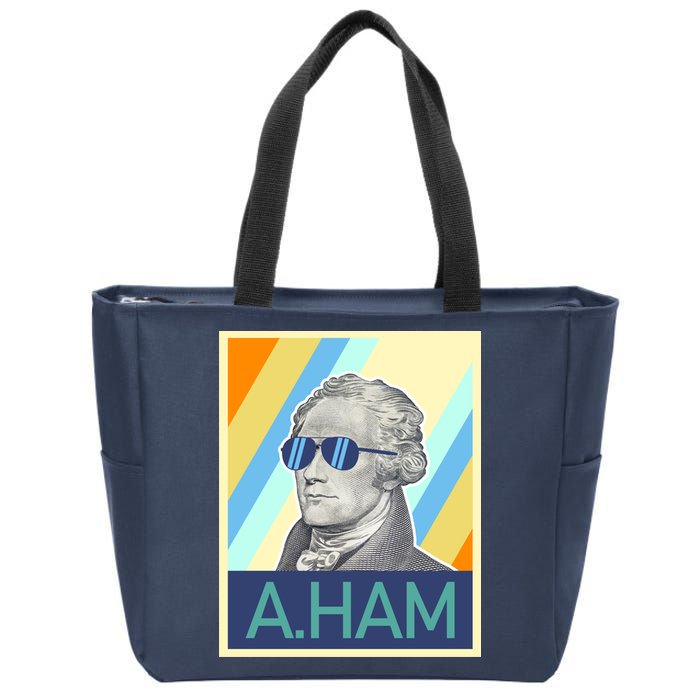 Alexander Hamilton Sunglasses Zip Tote Bag