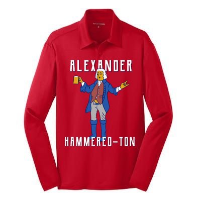 Alexander Hammered-Ton Silk Touch Performance Long Sleeve Polo