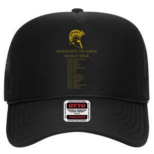 Alexander The Great World Tour High Crown Mesh Back Trucker Hat