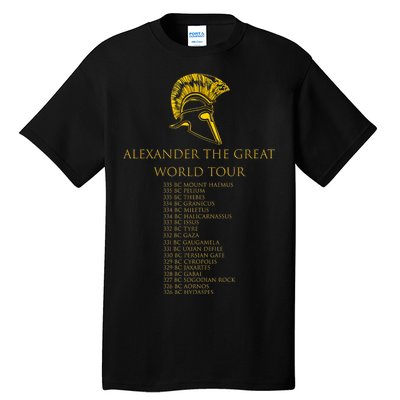 Alexander The Great World Tour Tall T-Shirt