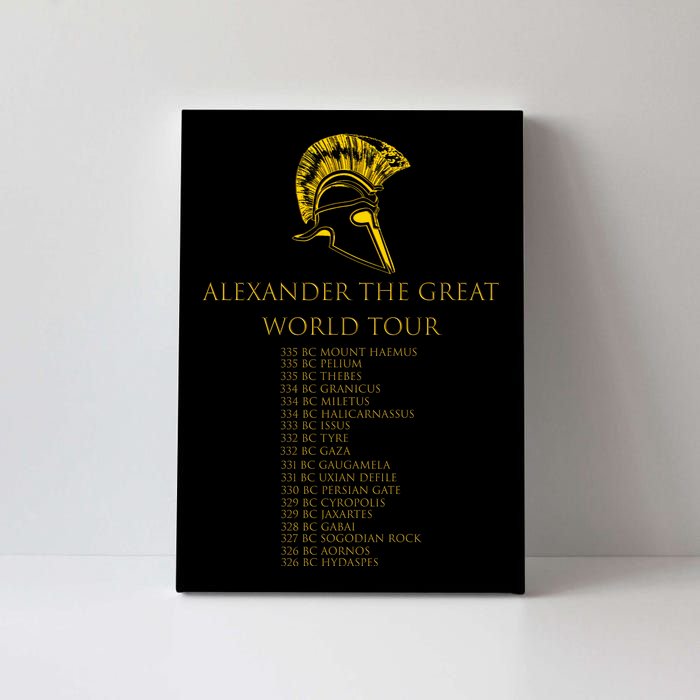 Alexander The Great World Tour Canvas