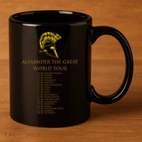 Alexander The Great World Tour 11oz C Handle Ceramic Mug