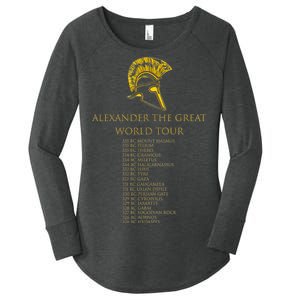 Alexander The Great World Tour Women's Perfect Tri Tunic Long Sleeve Shirt