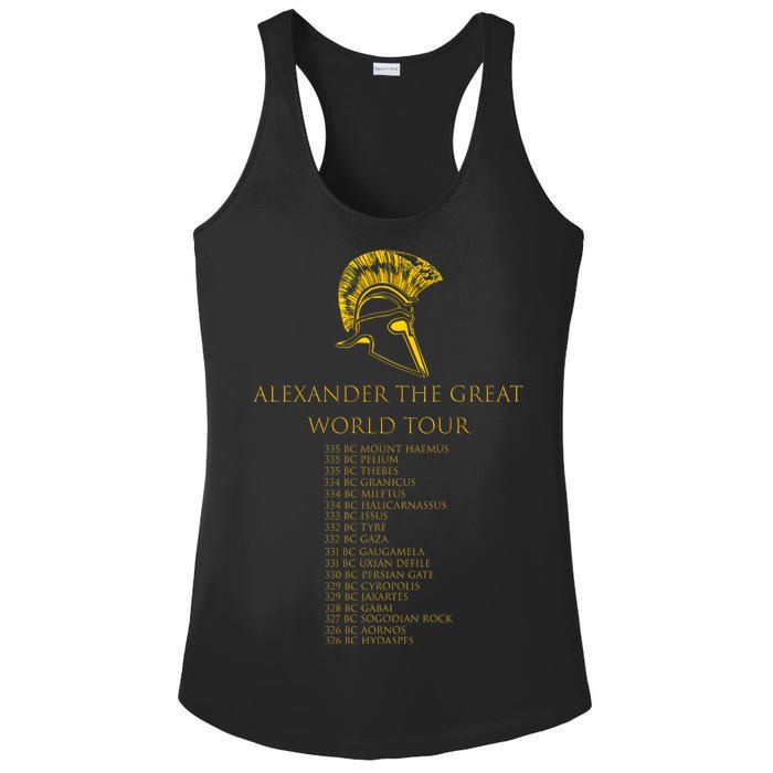 Alexander The Great World Tour Ladies PosiCharge Competitor Racerback Tank