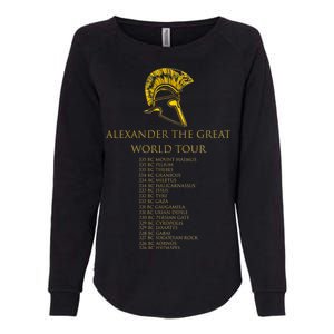 Alexander The Great World Tour Womens California Wash Sweatshirt