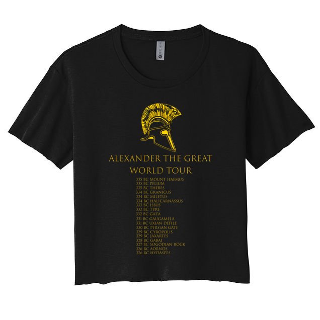 Alexander The Great World Tour Crop Top