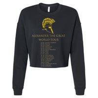 Alexander The Great World Tour Cropped Pullover Crew