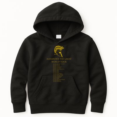 Alexander The Great World Tour Kids Hoodie