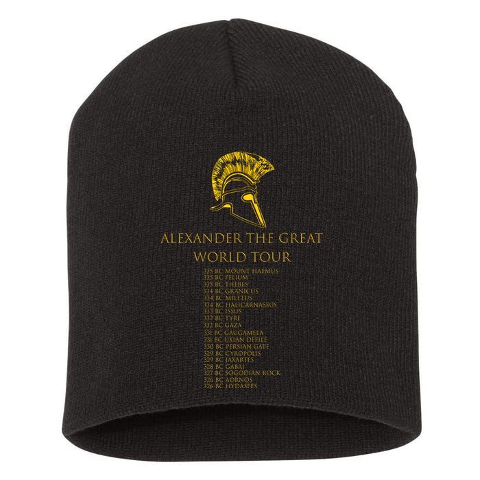 Alexander The Great World Tour Short Acrylic Beanie