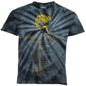 Alexander The Great World Tour Kids Tie-Dye T-Shirt