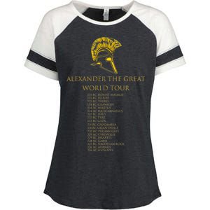 Alexander The Great World Tour Enza Ladies Jersey Colorblock Tee